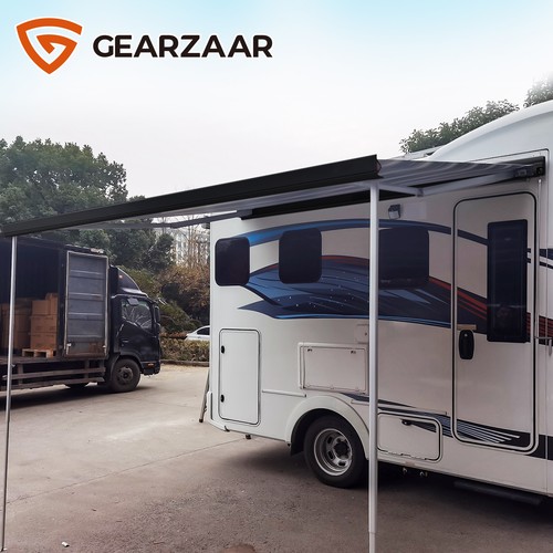 Caravan awning wind - caravan,