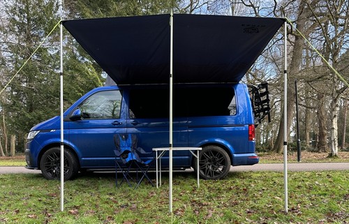 Campervan caravan awning sun - campervan,