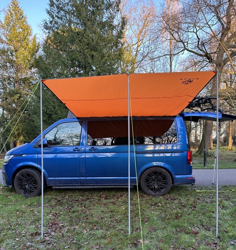 Campervan caravan awning sun - caravan,
